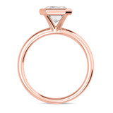 Photo of Niu 3 ct tw. Lab Grown Diamond Emerald Solitaire Engagement Ring 14K Rose Gold [BT1921RE-N295]