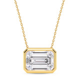 Photo of Dela 3 CT. T.W. Lab Grown Diamond Solitaire Pendant 10K Yellow Gold [SP1921Y-N295]