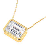 Photo of Dela 3 CT. T.W. Lab Grown Diamond Solitaire Pendant 10K Yellow Gold [SP1921Y-N295]