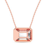 Photo of Dela 3 Carat T.W. Lab Grown Diamond Solitaire Pendant 14K Rose Gold [SP1921R-N295]