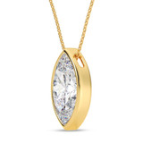 Photo of Niu 3 CT. T.W. Lab Grown Diamond Solitaire Pendant 10K Yellow Gold [SP1924Y-O295]