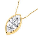 Photo of Niu 3 CT. T.W. Lab Grown Diamond Solitaire Pendant 10K Yellow Gold [SP1924Y-O295]