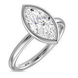 Photo of Niu 3 ct tw. Lab Grown Diamond Marquise Solitaire Engagement Ring 10K White Gold [BT1924WE-O295]