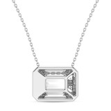 Photo of Dela 3 Carat T.W. Lab Grown Diamond Solitaire Pendant 10K White Gold [SP1921W-N295]