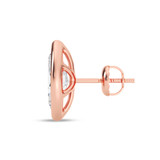Photo of Wren 2 Carat T.W. Lab Grown Diamond Solitaire Earring 10K Rose Gold [SE1923R-O195]