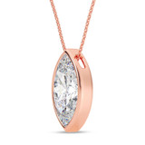 Photo of Niu 3 Carat T.W. Lab Grown Diamond Solitaire Pendant 10K Rose Gold [SP1924R-O295]