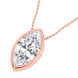 Photo of Niu 3 Carat T.W. Lab Grown Diamond Solitaire Pendant 10K Rose Gold [SP1924R-O295]