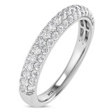 Photo of Jiles 3/4 ct tw. Lab Grown Diamonds Mens Band 10K White Gold [BT1681WM]