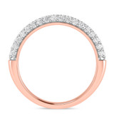 Photo of Jiles 1 1/3 ct tw. Lab Grown Diamond Same Sex Ladies Band Set 14K Rose Gold [BT1681RL]