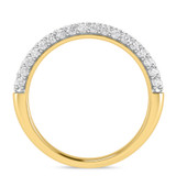 Photo of Jiles 1 1/3 ct tw. Lab Grown Diamond Same Sex Ladies Band Set 14K Yellow Gold [BT1681YL]