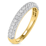 Photo of Jiles 3/4 ct tw. Lab Grown Diamonds Mens Band 14K Yellow Gold [BT1681YM]