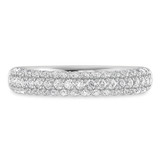 Photo of Jiles 1 1/3 ct tw. Lab Grown Diamond Same Sex Ladies Band Set 10K White Gold [BT1681WL]