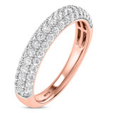 Photo of Jiles 1 1/2 ct tw. Lab Grown Diamond Wedding Band Set 10K Rose Gold [BT1681RL]