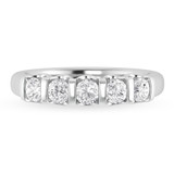 Photo of Florens 2 1/4 ct tw. Lab Grown Diamond Pear Solitaire Bridal Set 14K White Gold [BT1683WL]
