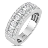 Photo of Florens 2 1/2 ct tw. Lab Grown Diamond Same Sex Mens Band Set 14K White Gold [BT1683WM]