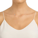 Photo of Lisa "A" 1/7 CT. T.W. Lab Grown Diamond Pendant 10K Rose Gold [CP1938R]