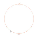 Photo of Lisa "A" 1/7 CT. T.W. Lab Grown Diamond Pendant 14K Rose Gold [CP1938R]