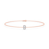 Photo of Lisa "B" 1/10 CT. T.W. Lab Grown Diamond Bracelet 14K Rose Gold [BC1939R]