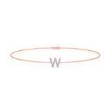 Photo of Lisa "W" 1/10 CT. T.W. Lab Grown Diamond Bracelet 14K Rose Gold [BC1960R]