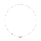 Photo of Lisa "U" 1/7 Carat T.W. Lab Grown Diamond Pendant 14K Rose Gold [CP1958R]