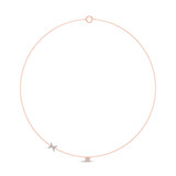Photo of Lisa "X" 1/7 CT. T.W. Lab Grown Diamond Pendant 14K Rose Gold [CP1961R]