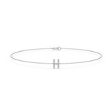 Photo of Lisa "H" 1/15 Carat T.W. Lab Grown Diamond Bracelet 10K White Gold [BC1945W]