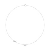 Photo of Lisa "I" 1/7 Carat T.W. Lab Grown Diamond Pendant 10K White Gold [CP1946W]