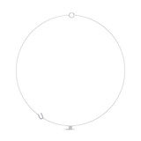 Photo of Lisa "U" 1/7 Carat T.W. Lab Grown Diamond Pendant 10K White Gold [CP1958W]