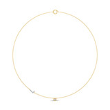 Photo of Lisa "L" 1/8 CT. T.W. Lab Grown Diamond Pendant 14K Yellow Gold [CP1949Y]