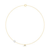 Photo of Lisa "U" 1/7 Carat T.W. Lab Grown Diamond Pendant 14K Yellow Gold [CP1958Y]