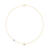 Photo of Lisa "R" 1/7 Carat T.W. Lab Grown Diamond Pendant 14K Yellow Gold [CP1955Y]