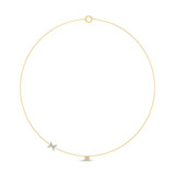 Photo of Lisa "X" 1/7 CT. T.W. Lab Grown Diamond Pendant 14K Yellow Gold [CP1961Y]