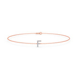 Photo of Lisa "F" 1/20 CT. T.W. Lab Grown Diamond Bracelet 14K Rose Gold [BC1943R]