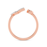 Photo of Lisa "W" 1/7 ct tw. Lab Grown Diamond Ring 14K Rose Gold [FR1960R]