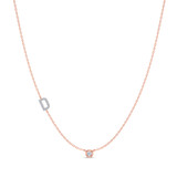 Photo of Lisa "D" 1/7 Carat T.W. Lab Grown Diamond Pendant 14K Rose Gold [CP1941R]
