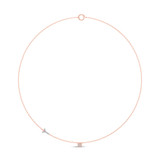Photo of Janett "Y" 1/8 Carat T.W. Lab Grown Diamond Pendant 14K Rose Gold [CP1962R]