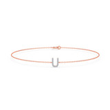 Photo of Lisa "U" 1/15 CT. T.W. Lab Grown Diamond Bracelet 10K Rose Gold [BC1958R]