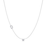 Photo of Lisa "D" 1/7 Carat T.W. Lab Grown Diamond Pendant 10K White Gold [CP1941W]