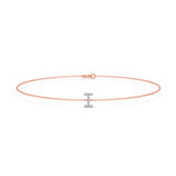Photo of Lisa "I" 1/15 Carat T.W. Lab Grown Diamond Bracelet 14K Rose Gold [BC1946R]