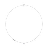 Photo of Lisa "J" 1/8 CT. T.W. Lab Grown Diamond Pendant 14K White Gold [CP1947W]