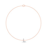 Photo of Lisa "L" 1/20 Carat T.W. Lab Grown Diamond Bracelet 14K Rose Gold [BC1949R]