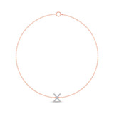 Photo of Lisa "X" 1/15 Carat T.W. Lab Grown Diamond Bracelet 14K Rose Gold [BC1961R]