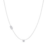 Photo of Lisa "B" 1/7 CT. T.W. Lab Grown Diamond Pendant 14K White Gold [CP1939W]