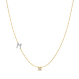 Photo of Lisa "M" 1/7 CT. T.W. Lab Grown Diamond Pendant 10K Yellow Gold [CP1950Y]