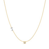 Photo of Lisa "J" 1/8 CT. T.W. Lab Grown Diamond Pendant 14K Yellow Gold [CP1947Y]