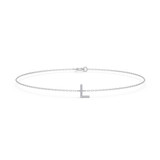 Photo of Lisa "L" 1/20 Carat T.W. Lab Grown Diamond Bracelet 14K White Gold [BC1949W]