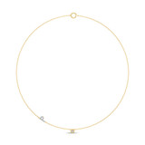 Photo of Lisa "P" 1/7 CT. T.W. Lab Grown Diamond Pendant 14K Yellow Gold [CP1953Y]