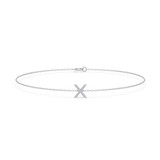 Photo of Lisa "X" 1/15 Carat T.W. Lab Grown Diamond Bracelet 14K White Gold [BC1961W]