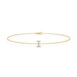 Photo of Lisa "I" 1/15 CT. T.W. Lab Grown Diamond Bracelet 10K Yellow Gold [BC1946Y]