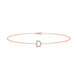Photo of Lisa "D" 1/10 Carat T.W. Lab Grown Diamond Bracelet 14K Rose Gold [BC1941R]